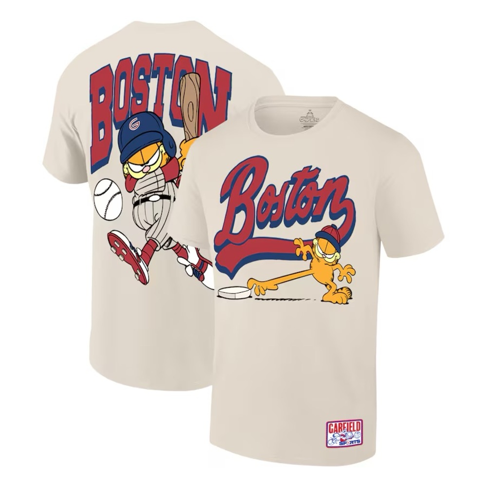 Ripple Junction Cream Garfield Baseball Tee